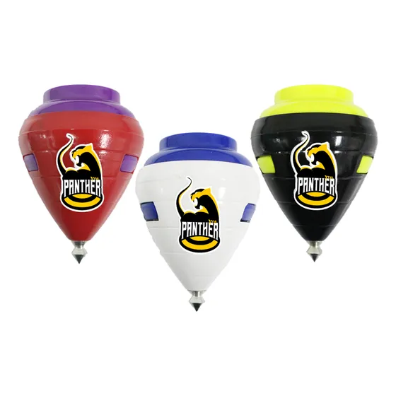 Trompos Cometa Panther Pack 3 Pieza Resistente Color Surtido