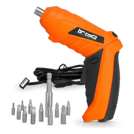 Parafusadeira Sem Fio Br-torq Laranja Ajustável 127/220v
