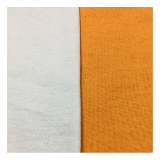 Tela Franela 100% Algodón. 1,50 Mts Ancho. Naranja O Blanca