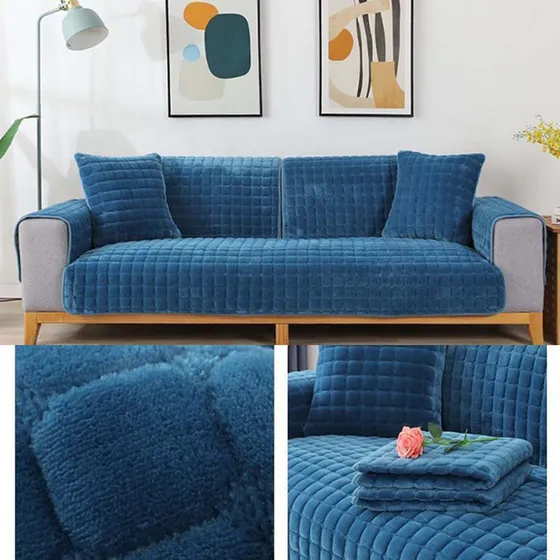 A Antiderrapante Capa De Sofá Almofada De Pelúcia 90*160cm