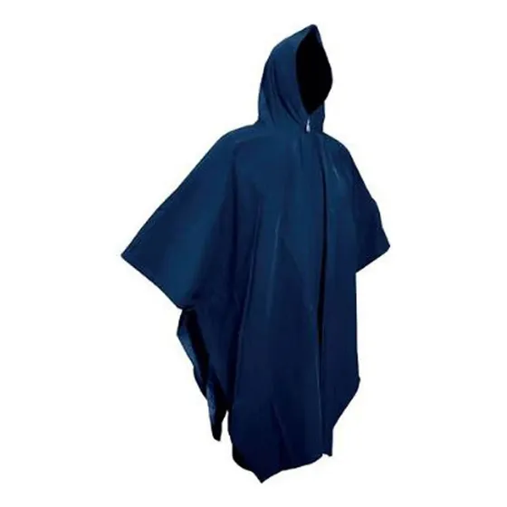 Poncho Impermeable Capa Para Lluvia Pvc Resistente Con Gorro