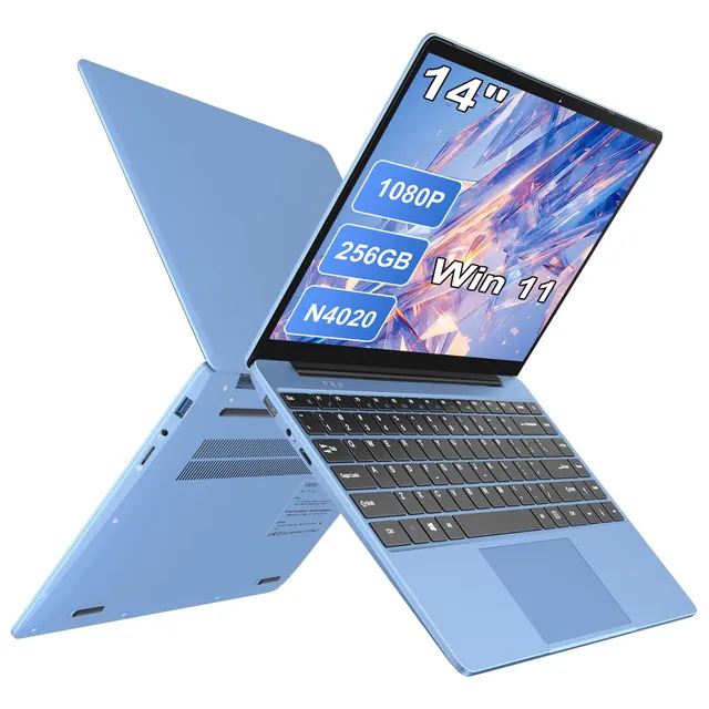 Laptop Ultrabook Aocwei A5 14 1 Blue 6gb De Ram 256gb Admite Expansión Ssd De 1 Tb Intel Celeron N4020 1920 Px X 1080 Px Almohadilla Protectora Para Teclado Y Ratón