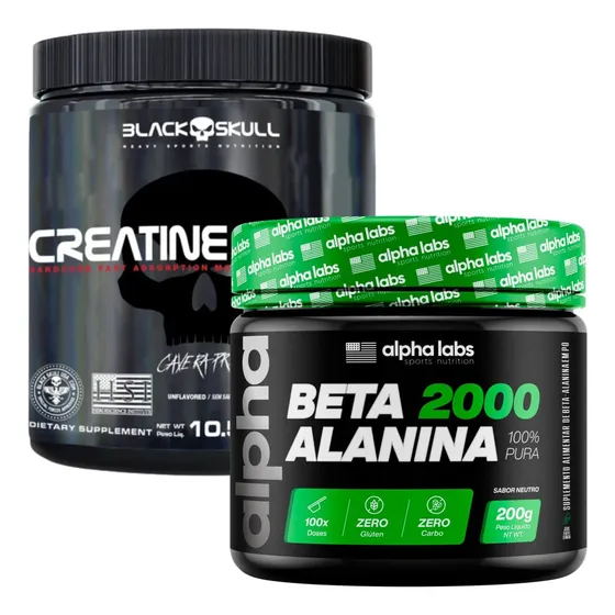Pré Treino Sem Cafeína Beta Alanina + Creatina Monohidratada