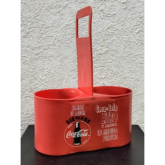 Porta-botellas Litro Y Medio Vintage Coca Cola 90's Original