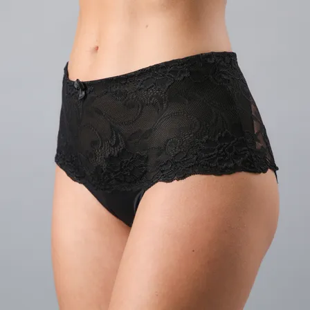 Pack 2x Calzon Con Microfibra Y Blonda Mujer Flores 10758-2