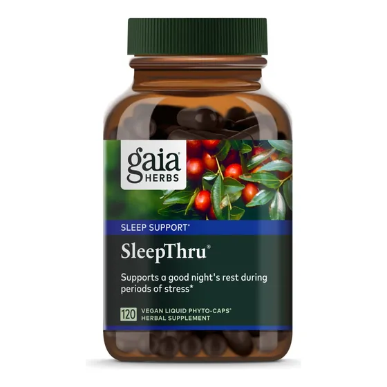 Suplemento Gaia Herbs Sleepthru Natural Sleep Support 120 Ca