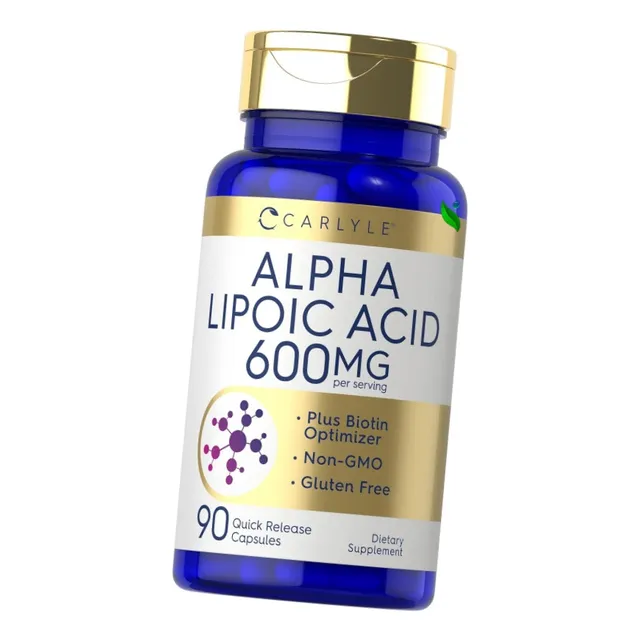 Ácido Alfa Lipóico 200mg X 90 Cápsulas (600mg X Dosis)