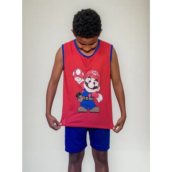 Pijama Infantil Curto Calor Regata Herói Hulk