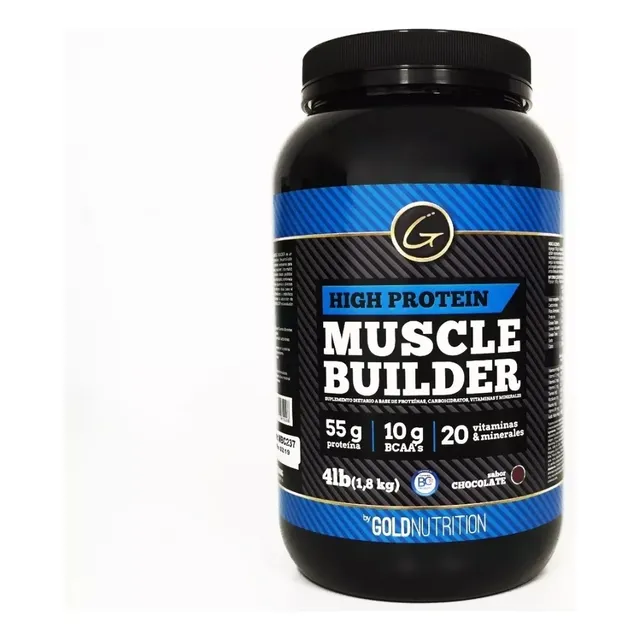 High Protein Muscle Builder Gold Nutrition Chocolate 4 Lbs.