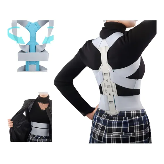 Corrector De Postura, Corrector De Postura Ajustable Unisex, Ajustable Y Totalmente Respaldo De Cintura Para El Hombro, Alivio Del Dolor De Hombros, Mejora La Postura De Espalda Y Apoyo Lumbar (l)