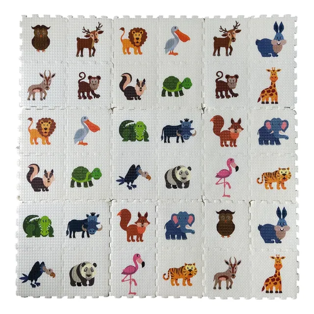 Fomix De Animales Piso Armable 36pz
