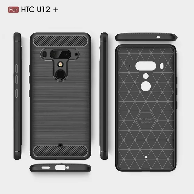 Funda Antigolpe Tpu Carbono Para Htc U11 U12 Plus
