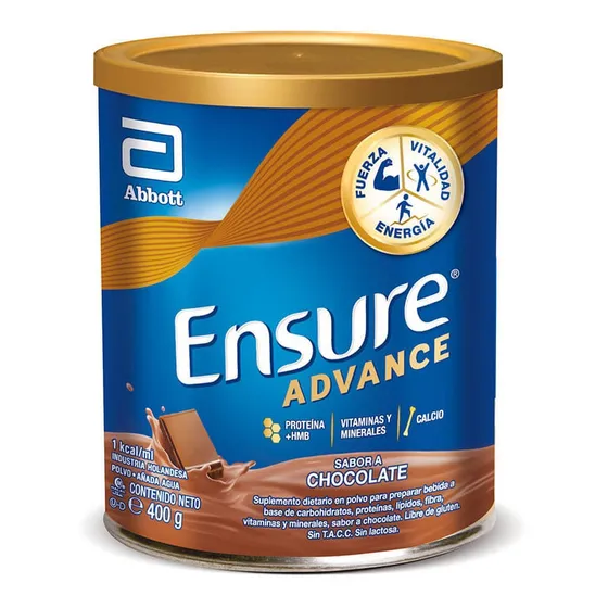 Suplemento Nutricional Ensure Polvo Sabor Chocolate X 400 G Chocolate