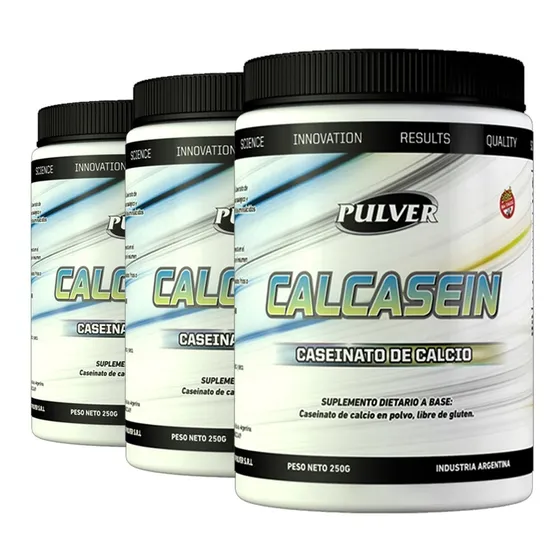 3 Calcasein Pulver Caseinato Calcio Proteína Nocturna 750 Gr