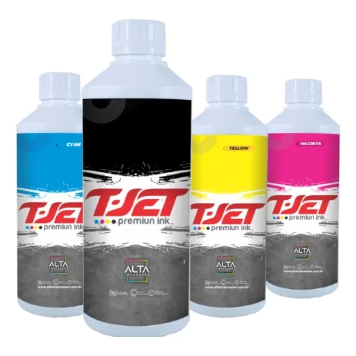 Tinta Pigmentada Compatível Epson - T-jet Kit 4 Cores 500ml