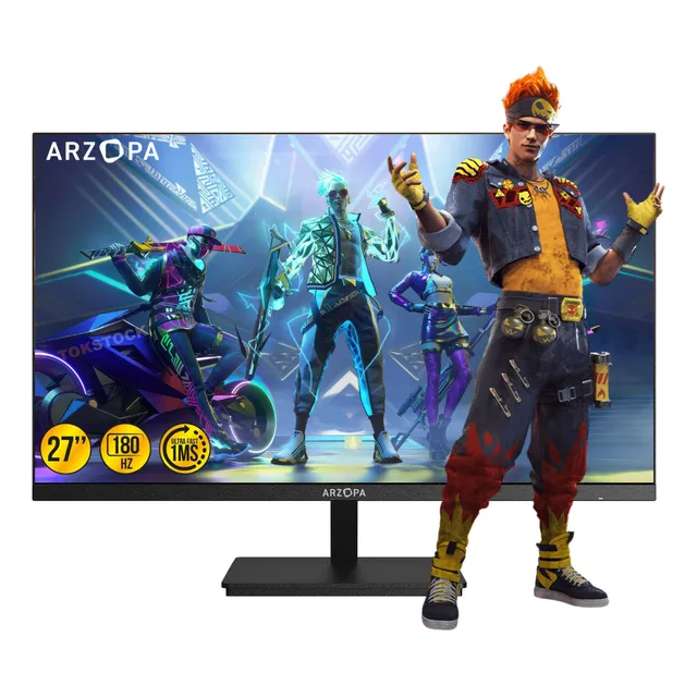 Monitor Gamer 27'' Arzopa Pro Qhd 180 Hz 2k Negro