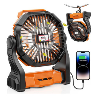 Ventilador Portátil Camping Acampar Con Led 10400mah Yosoo Ventilador Portátil Camping Acampar Con Led 10400mah Yosoo