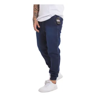 Calças Jogger Jeans Masculina Com Elåstico Super Confortavel Calças Jogger Jeans Masculina Com Elåstico Super Confortavel