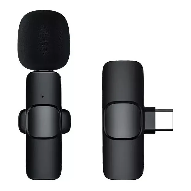 Micrófono Lavalier Solapa Inalámbrico Usb-c Pc Celular K9