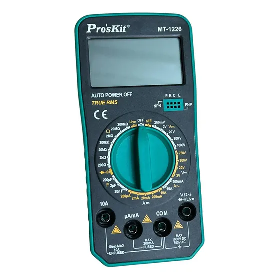 Tester Multimetro Digital Proskit Mt-1226 True Rms Prof