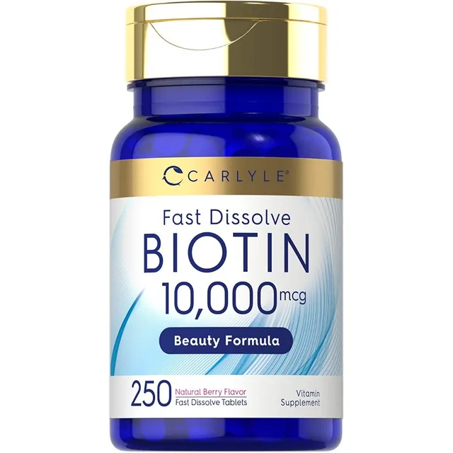 Biotin/biotina 10,000mcg X250 Masticables Importado U S A