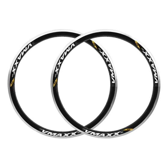 Kit 2 Aro 24 Vzan Vmaxx Dh 36f Preto Vbrake Folha Dupla Bmx 