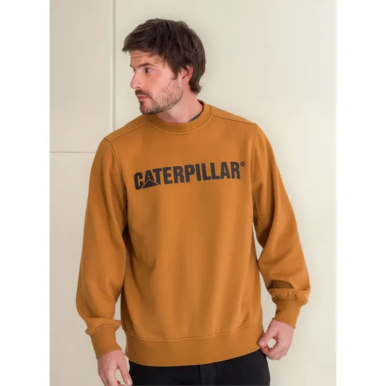 Buzo Caterpillar Logo Crew Para Hombre