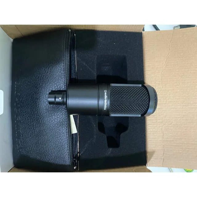At-2020 Micrófono Condenser Negro. Poco Uso, Como Nuevo.