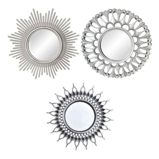 3 Unids Espejo De Pared Decorativo Pequeño Círculo Espejos 3 Unids Espejo De Pared Decorativo Pequeño Círculo Espejos