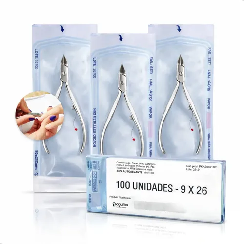 Envelope Para Esterilização Vertix Belliz 100 X 230mm C/100