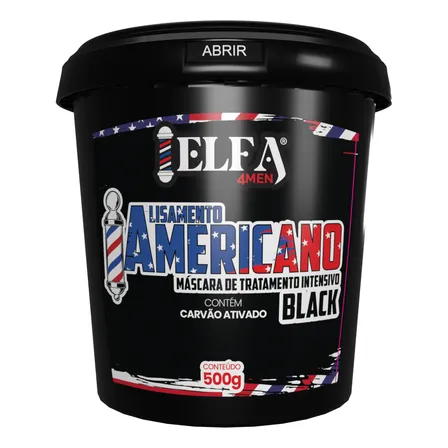 Alisamento Americano Black 500g Relaxamento Elfa 4men