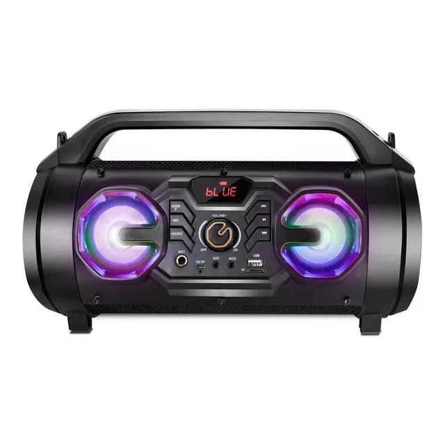 Parlante Irt Bluetooth Bazooka Subwoofer Portable Color Negro