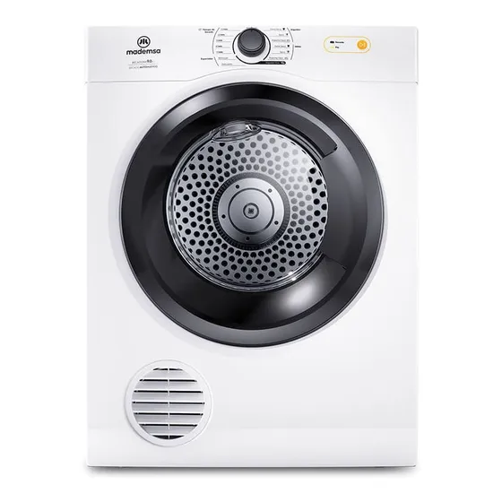 Secadora de Ropa Mademsa 9Kg Secado Automático 9D BZG Blanca