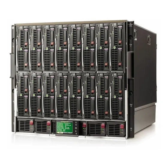 Servidor Blade Hp C7000 Com 16x Servidores Bl460c G7 2x Xeon Sixcore 64gb Ram 1.2tb Hd Sas