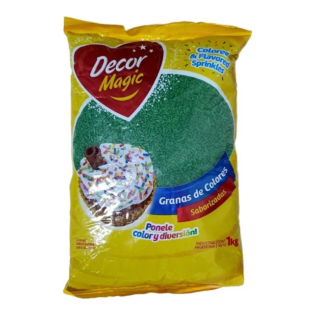 Granas De Color Decormagic Saborizada Para Decorar Torta 1kg