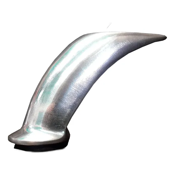 Pata Curva Para  Muebles Metal Solido 9 Cm