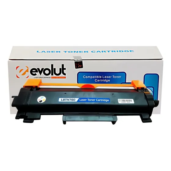 Toner Compatível Tn760 P/ Impressora Mfcl2750dw Mfc-l2750dw Tinta Preto