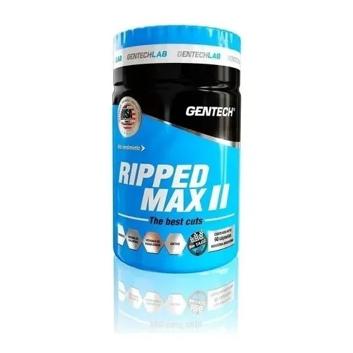 Gentech Ripped Max Ii New 60 Cap Quemador Grasa Suplemento