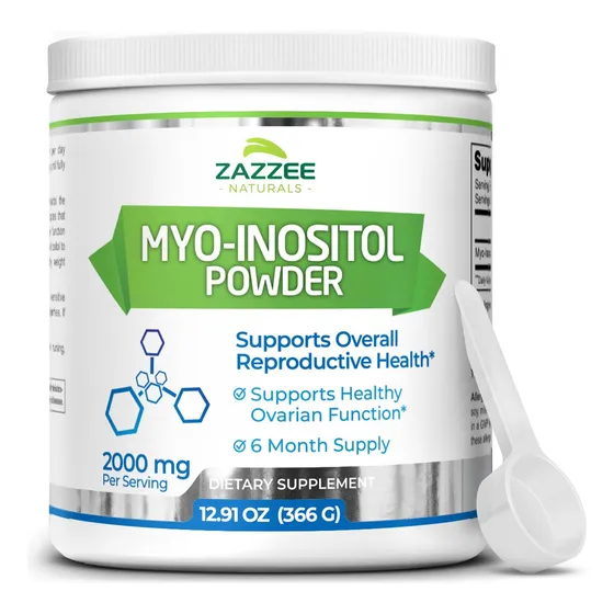 Suplemento Zazzee En Polvo De Mioinositol 510 G, 255 Porcion