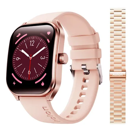 Relógio Inteligente Aolon Curve 2,01'' Ip68 Android Ios Caixa Rosa