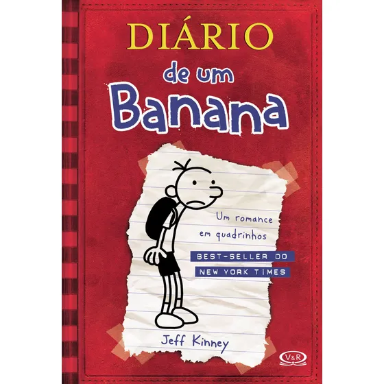 Diário de um banana 1, de Kinney, Jeff. Diário de um banana, vol. 1. Editorial Vergara & Riba Editoras, capa dura, edição 1,2008 em português, 2008