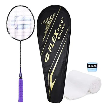 Raqueta De Bádminton Flexpro 4u 26lbs De Fibra De Carb...