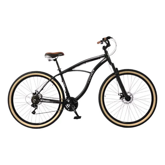 Bike Beach Alumin Aro 29 Rino- Freio Disco-c. Shimano E Susp Cor Preto Tamanho do quadro 18