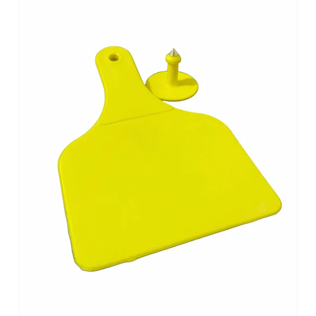Aretes Identificacion Para Ganado Vaca Toro Amarillo 10 Und