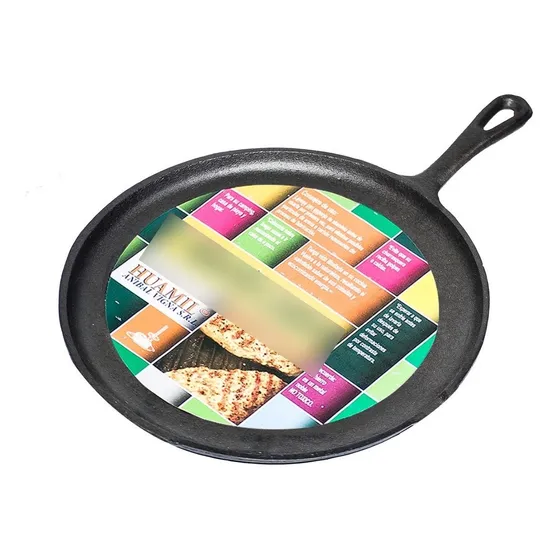 Plancha Para Churrasco  Lisa 23cm Huamil Latuerca