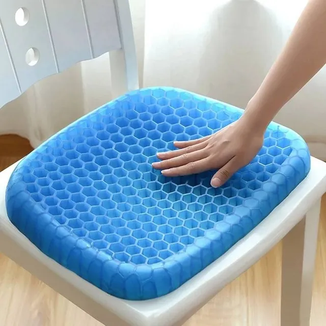 Asiento Cojín De Gel Flexible Con Funda Para Mayor Comodidad