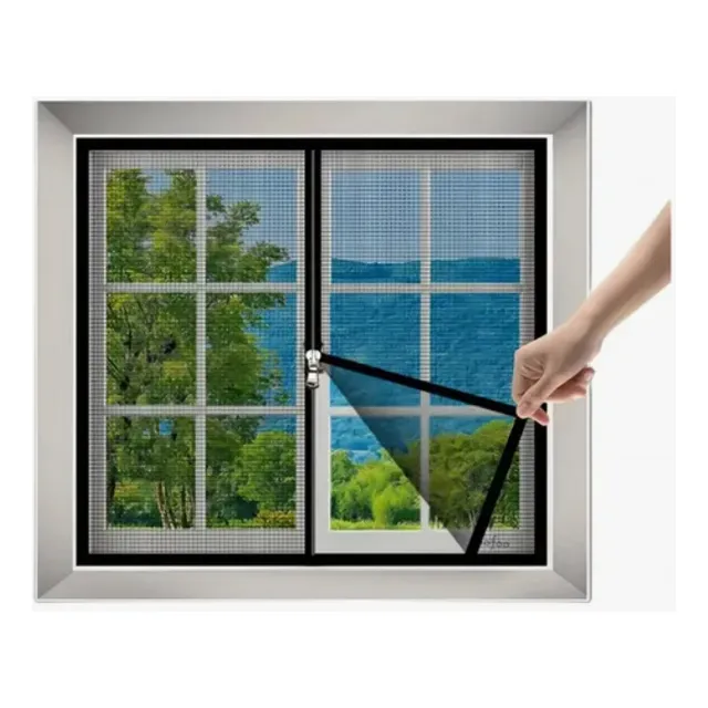 Mosquitero Cremallera Ventana Y Velcro Kit 1.2x1.5m Mosquitera Ventana/mosquitero Magnetico Ventana/mosquiteros Para Ventanas/mosquitero Para Ventana/mosquitero Ventana.