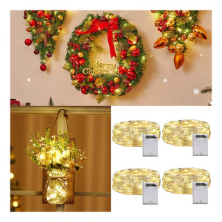 Luces De Hadas Led, 4 Paquetes 100 Luces De Cuerda Led De 10 Luces De Hadas Led, 4 Paquetes 100 Luces De Cuerda Led De 10
