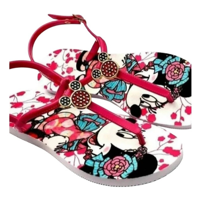 Chinelo Sandália Mickey Minnie Orlando Disney Adulto Unidade Chinelo Sandália Mickey Minnie Orlando Disney Adulto Unidade