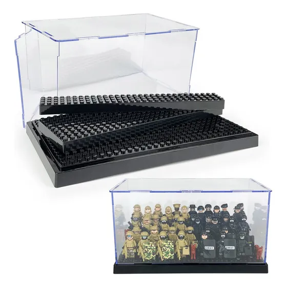 Caja Expositora Acrílica Para Figuras Lego O Soldados 1pcs